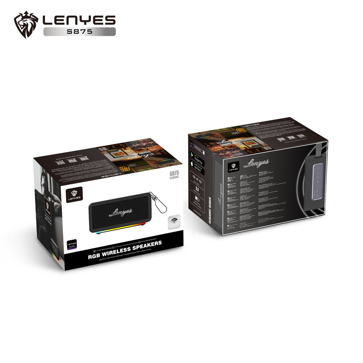 Lenyes S875 RGB Wireless Speaker