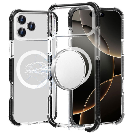 iPhone 17 Pro Max Acrylic ShockProof Hybrid Case - Black