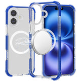iPhone 17 Transparent Magnetic Hybrid Case - Blue