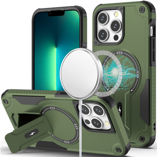 iPhone 13 Pro Midnight Green Bracket Kickstand Case