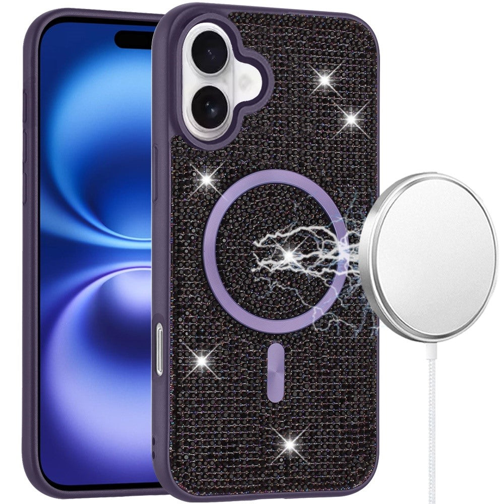 iPhone 17 Diamond Magnetic Case - Purple