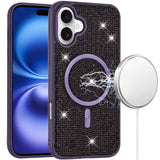 iPhone 17 Diamond Magnetic Case - Purple