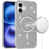 iPhone 17 Diamond Magnetic Case - White