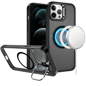iPhone 12 Pro Max Black Metallic Magnetic Hybrid Case
