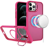 iPhone 12 Pro Max Hot Pink Metallic Magnetic Hybrid Case