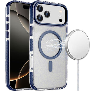 iPhone 17 Pro Max Transparent Ring Hybrid Case - Blue
