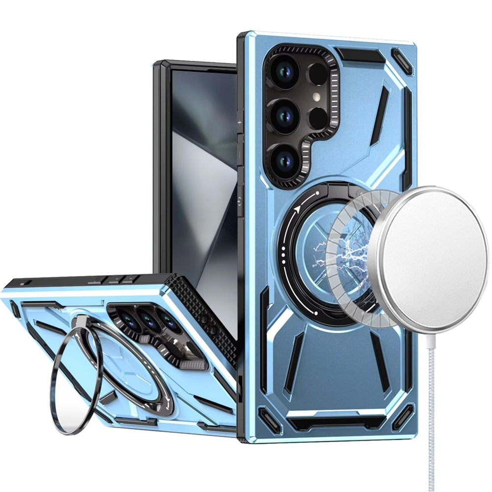 Samsung S24 Ultra Light Blue Loop 360° Kickstand Case