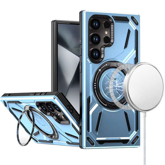 Samsung S24 Ultra Light Blue Loop 360° Kickstand Case