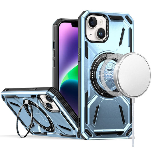 iPhone 13/14 Light Blue Loop 360° Kickstand Hybrid Case