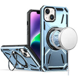 iPhone 13/14 Light Blue Loop 360° Kickstand Hybrid Case