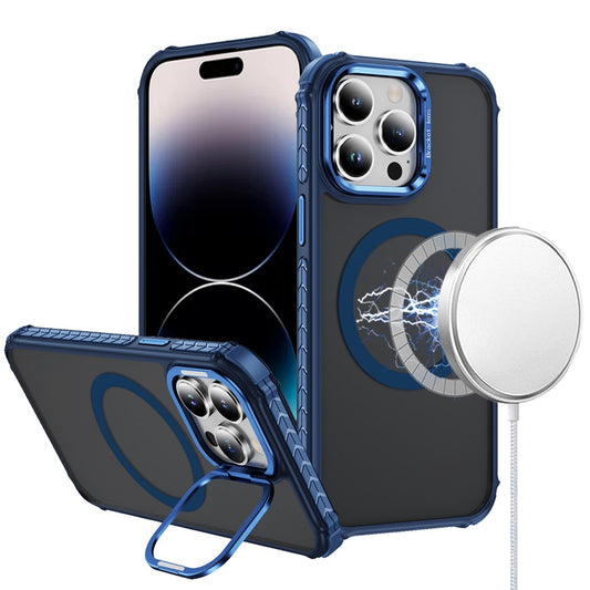 iPhone 14 Pro Max Dark Blue ShatterProof Magnetic Hybrid Case