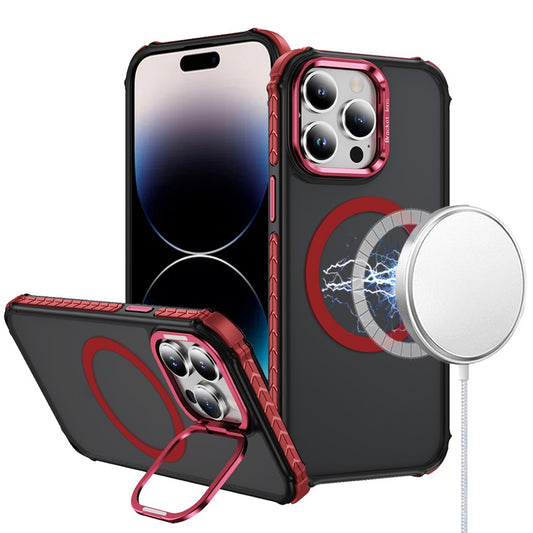 iPhone 14 Pro Max Red ShatterProof Magnetic Hybrid Case