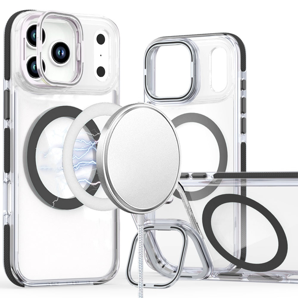 iPhone 17 Pro Max MagSonic Stand Hybrid Case - Black