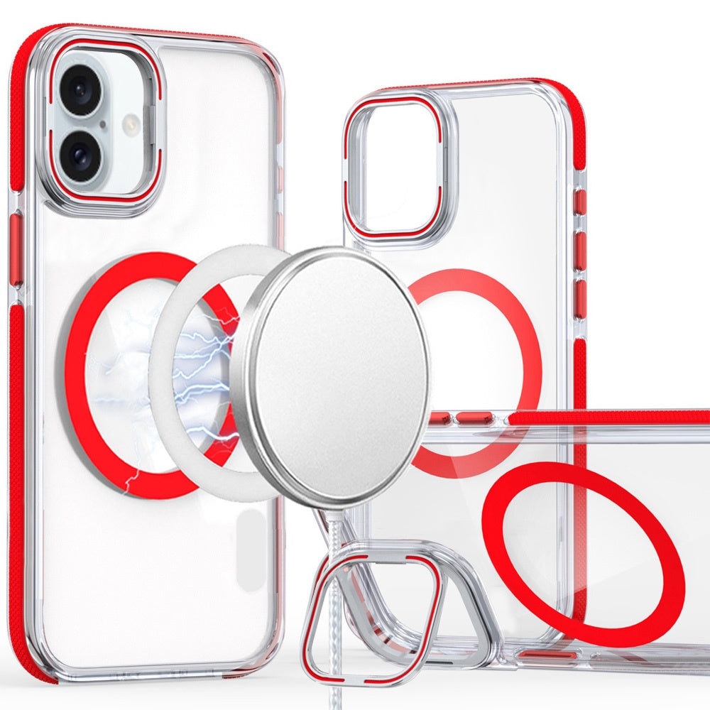 iPhone 17 MagSonic Bracket Stand Case - Red