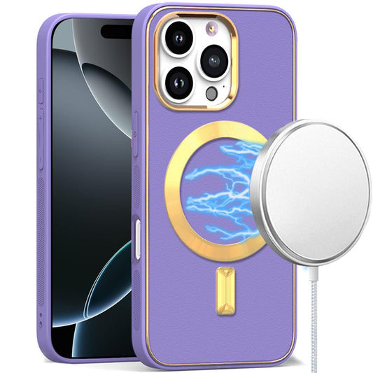 iPhone 16 Pro Max 6.9 inch Ultimate Quality PU Leather Hybrid Case - Light Purple