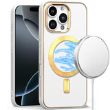 iPhone 16 Pro Max 6.9 inch Ultimate Quality PU Leather Hybrid Case - White