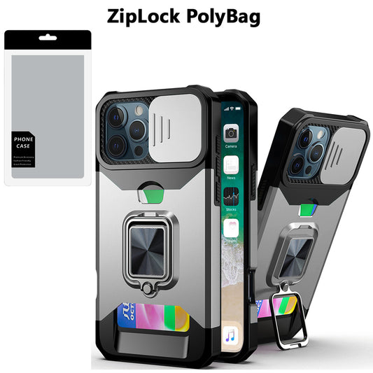 iPhone 16 Pro Max 6.9 inch Multi-Functional Hybrid Camera Case - Silver