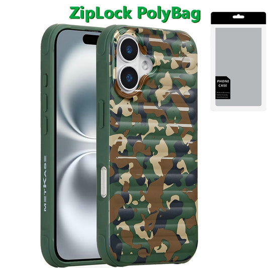 iPhone 16 6.1 - Magnetic Chrome Case - Camo