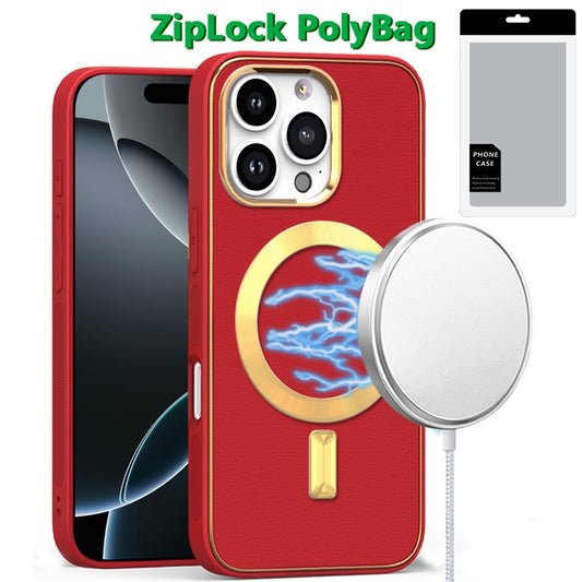 iPhone 16 Pro 6.3 - PU Leather Hybrid Case - Blue