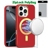 iPhone 16 Pro 6.3 - PU Leather Hybrid Case - Blue