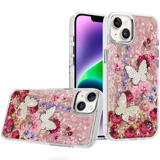 iPhone 13/14 Epoxy Butterfly Glitter Hybrid Case 7
