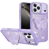 iPhone 17 Pro Max Butterfly Grip Hybrid Case - Purple