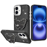 iPhone 17 Butterfly Grip Stand Case - Black