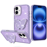 iPhone 17 Butterfly Grip Stand Case - Purple