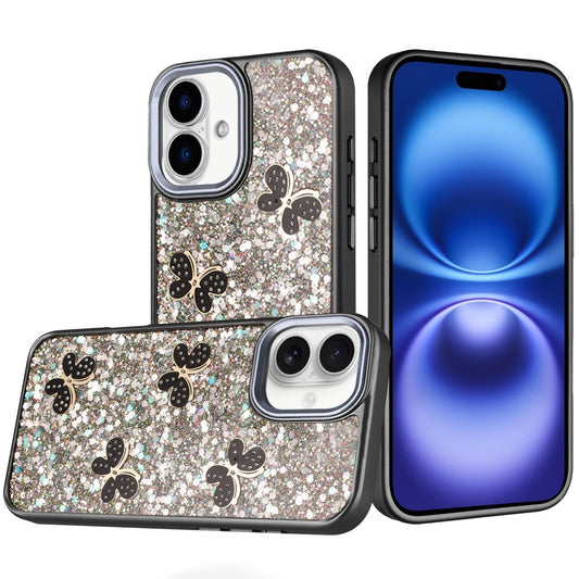 iPhone 17 Butterfly Diamond Case - Black