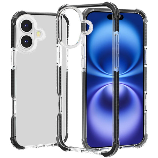 iPhone 17 Transparent ShockProof Case - Black