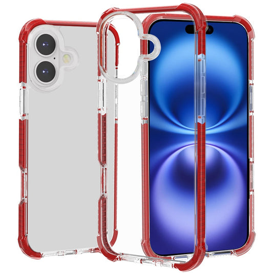 iPhone 17 Transparent ShockProof Case - Red