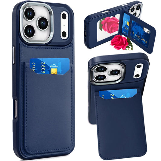 iPhone 17 Pro Dark Blue Card Holder Case