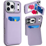 iPhone 17 Pro Purple Card Holder Case