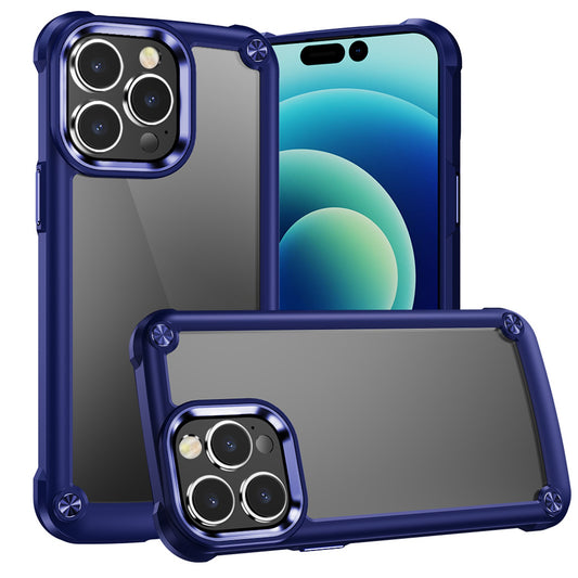 iPhone 12/12 Pro Blue Transparent CaseX Hybrid Case