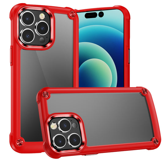 iPhone 12/12 Pro Red Transparent CaseX Hybrid Case