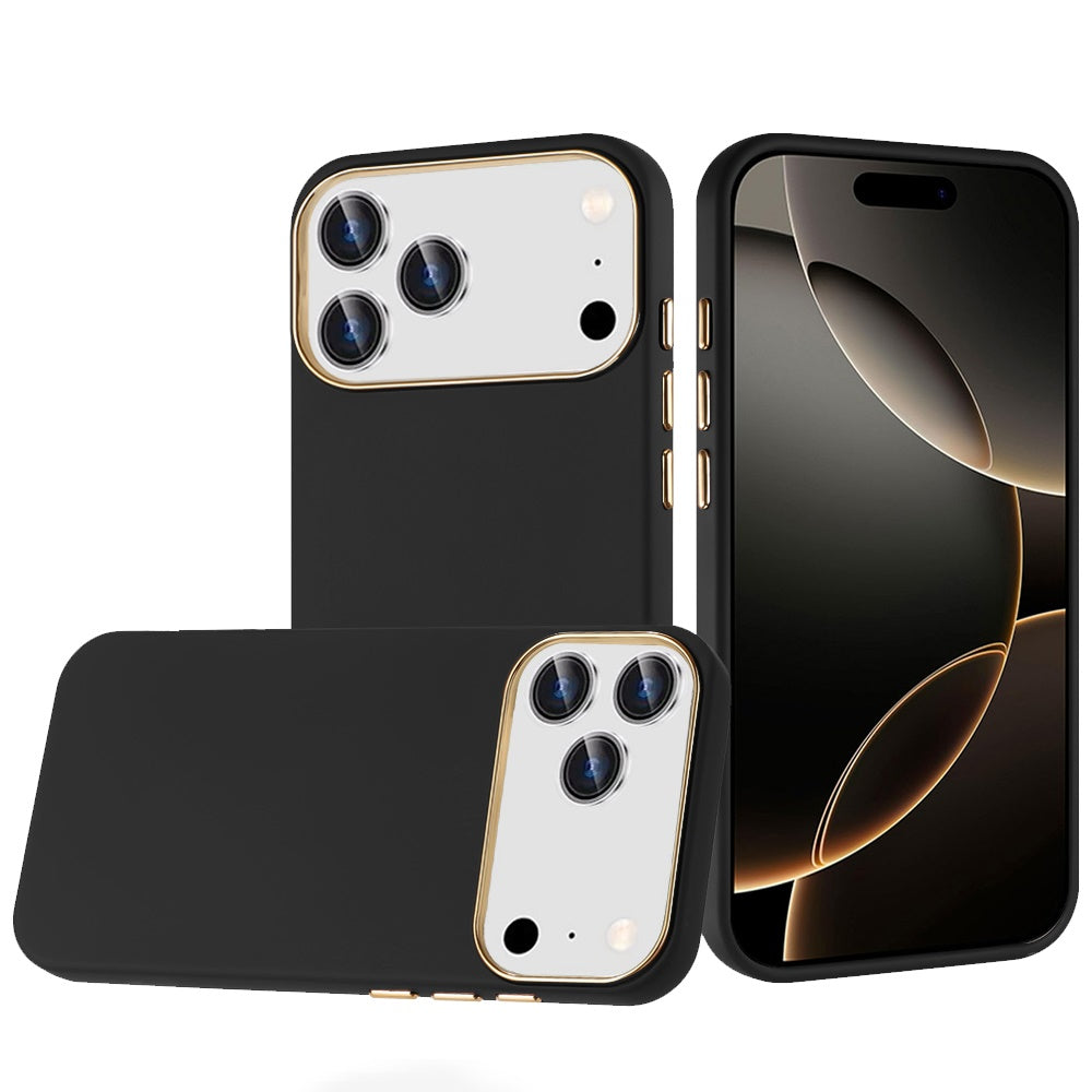 iPhone 17 Pro Max Chromed Hybrid Case - Black