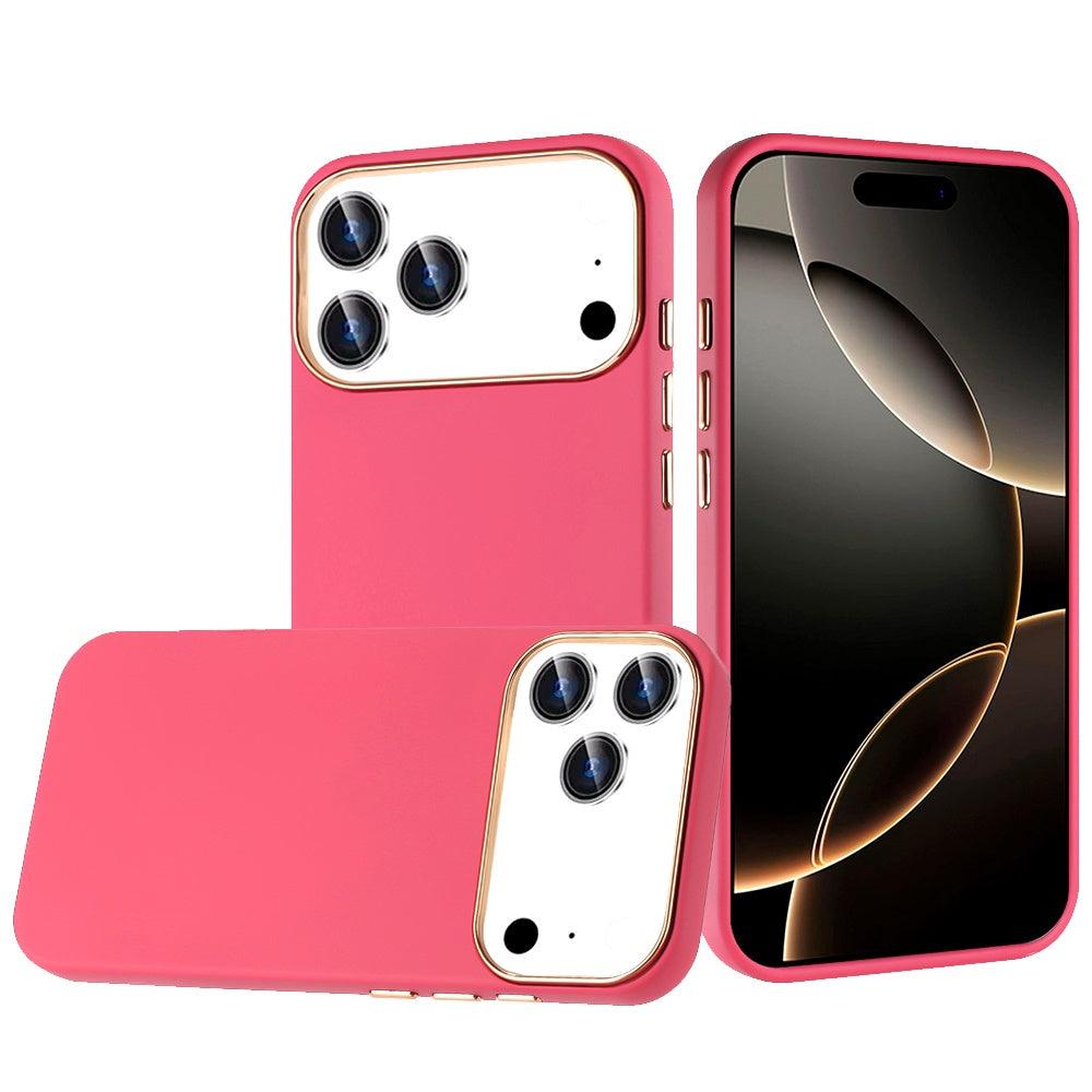 iPhone 17 Pro Max Chromed Hybrid Case - Hot Pink