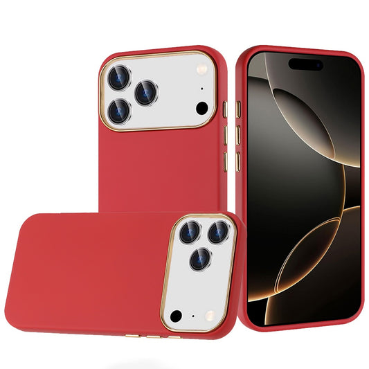 iPhone 17 Pro Max Chromed Hybrid Case - Red