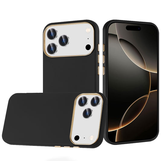 iPhone 17 Pro Black Chromed Hybrid Case