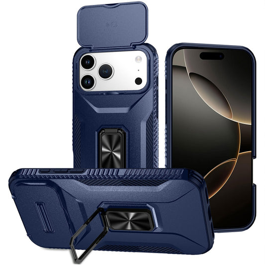 iPhone 17 Pro Blue Magnetic Ring Case