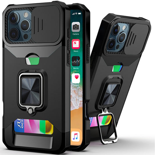 iPhone 16 Pro Max 6.9 inch Multi-Functional Hybrid Camera Case - Black