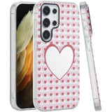 Samsung S21/S30 Ultra Mirror Hearts IMD TPU Case