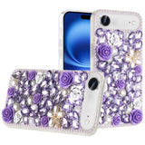 iPhone 17 Air Rose Diamond Bling Case - Purple