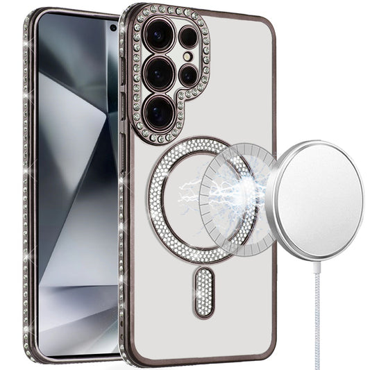 Samsung S24 Ultra Black Diamond Magnetic TPU Case