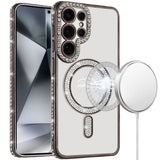 Samsung S24 Ultra Black Diamond Magnetic TPU Case