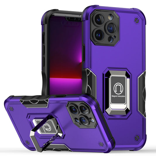 iPhone 11 Dark Purple OPTIMUM Magnetic Ring Stand Case