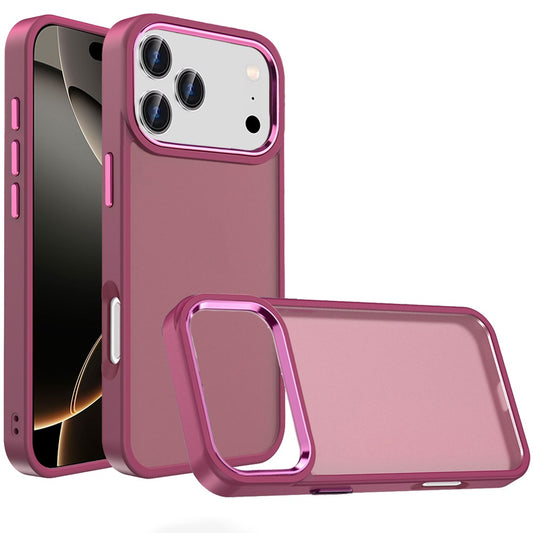 iPhone 17 Pro Max Polished Acrylic Hybrid Case - Burgundy