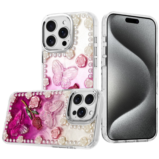 iPhone 15 Pro Max Pearl Glitter Chrome Case 7