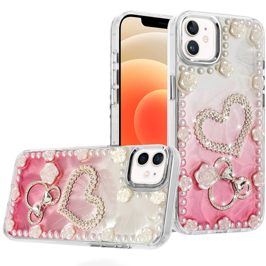 iPhone 12/12 Pro Pearls Epoxy Glitter Chrome Case 10