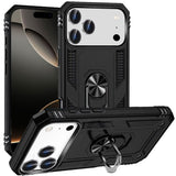 iPhone 17 Pro Black Ring Kickstand Case